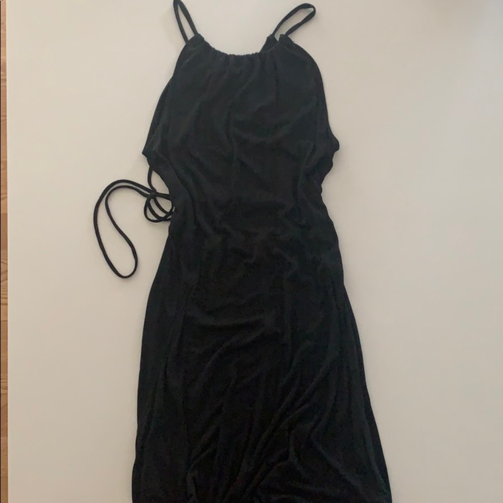 Gap halter maxi dress size medium true black